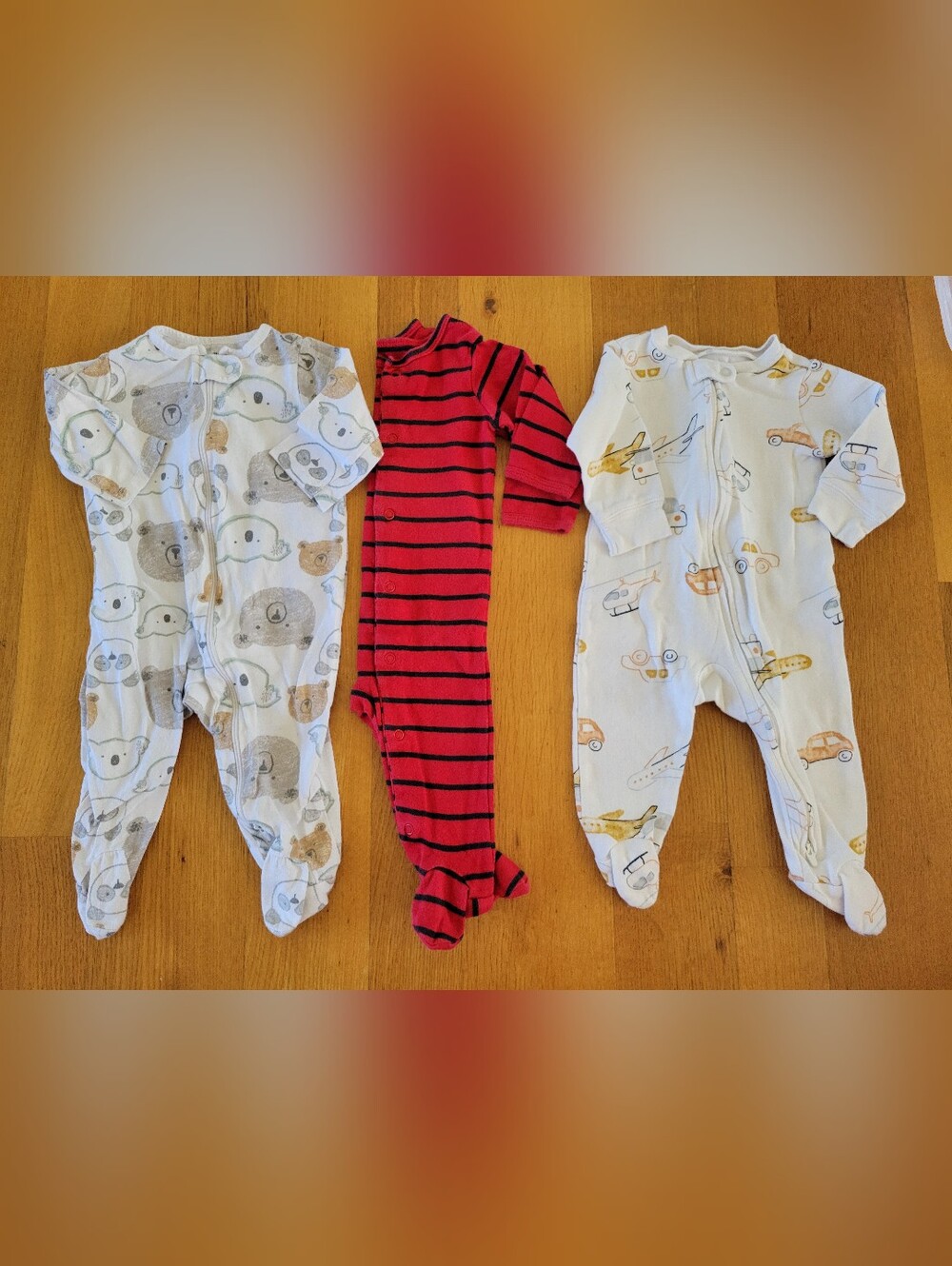 Baby boys size 6 months sleepers bundle